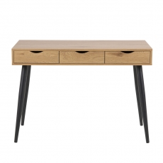 Pracovný stôl so zásuvkami Pluto, 110 cm, divoký dub - 2