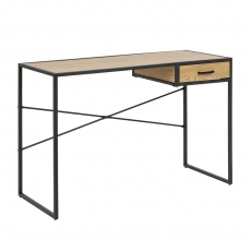 Pracovný stôl so zásuvkou Seashell, 110 cm, dub - 1