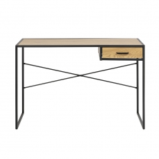 Pracovný stôl so zásuvkou Seashell, 110 cm, dub - 3