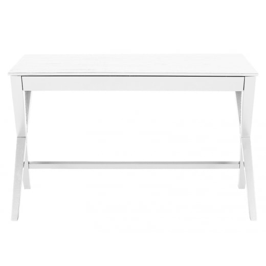 Pracovný stôl so zásuvkou Trixy, 120 cm, biela - 1