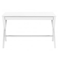 Pracovný stôl so zásuvkou Trixy, 120 cm, biela