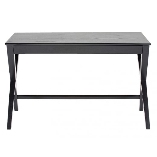 Pracovný stôl so zásuvkou Trixy, 120 cm, čierna - 1