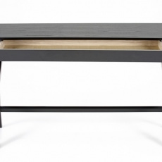 Pracovný stôl so zásuvkou Trixy, 120 cm, čierna - 2