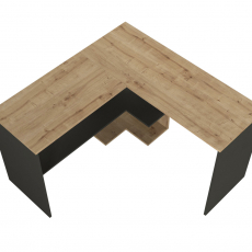 Pracovný stôl Stylo, 120 cm, šedá / dub - 6