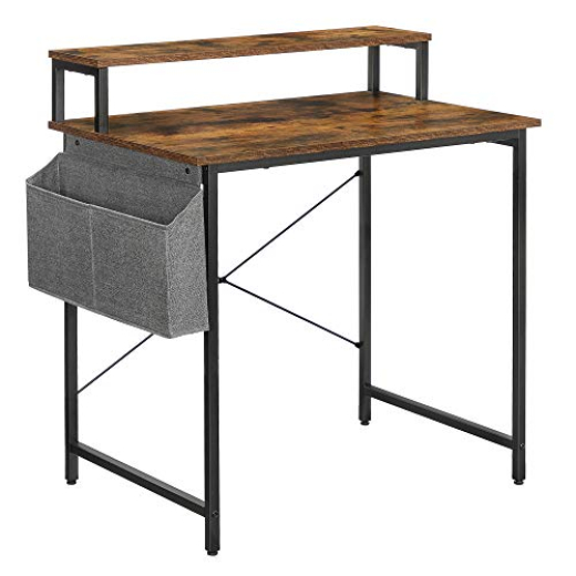 Pracovný stôl Troy, 80 cm, hnedá - 1
