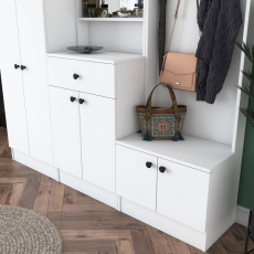 Předsíňová stěna Boat, 183 cm, bílá - 8