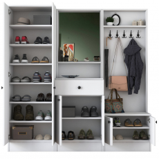 Předsíňová stěna Boat, 183 cm, bílá - 11