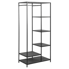 Předsíňová stěna Seaford, 165 cm, černá