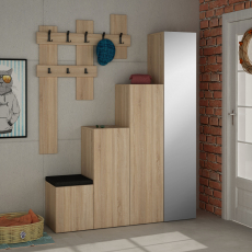 Předsíňová stěna Up, 180 cm, dub - 2