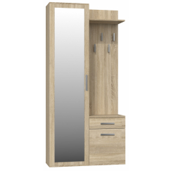 Předsíňový set Duo, 180 cm, dub sonoma