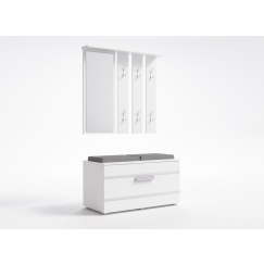 Předsíňový set Opal II, 180 cm, bílá