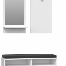 Předsíňový set Riva, 90 cm, bílá - 3