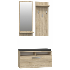 Předsíňový set Riva, 90 cm, dub sonoma