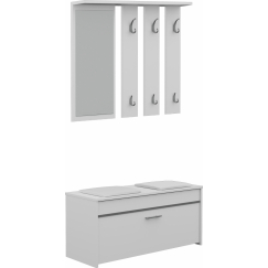 Předsíňový set Roma, 180 cm, bílá