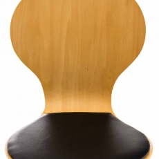 Preglejková jedálenská stolička Dingo, buk/čierna - 5