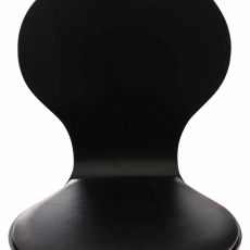 Preglejková jedálenská stolička Dingo, čierna/čierna - 4