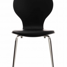Preglejková jedálenská stolička Dingo, čierna/čierna - 3