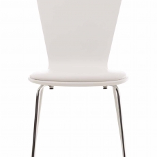 Preglejková jedálenská stolička Jacob, biela/biela - 2