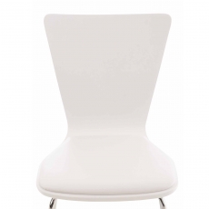 Preglejková jedálenská stolička Jacob, biela/biela - 6