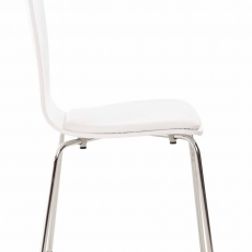 Preglejková jedálenská stolička Jacob, biela/biela - 7