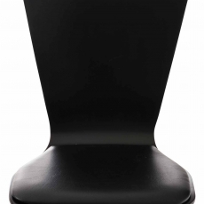 Preglejková jedálenská stolička Jacob, čierna/čierna - 4