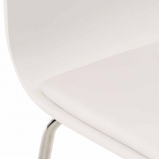 Preglejková jedálenská stolička Pepino, biela/biela - 5