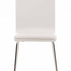Preglejková jedálenská stolička Pepino, biela/biela - 2