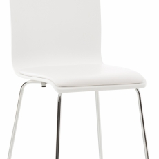 Preglejková jedálenská stolička Pepino, biela/biela - 1