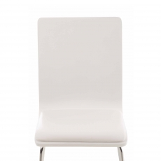 Preglejková jedálenská stolička Pepino, biela/biela - 4