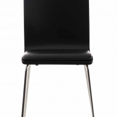 Preglejková jedálenská stolička Pepino, čierna/čierna - 2