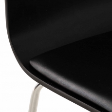 Preglejková jedálenská stolička Pepino, čierna/čierna - 5