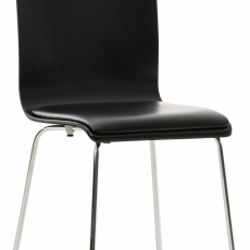 Preglejková jedálenská stolička Pepino, čierna/čierna - 1