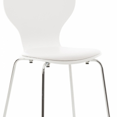 Překližková jídelní židle Dingo, bílá/bílá - 1