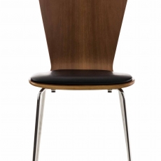 Překližková jídelní židle Jacob, ořech/černá - 2