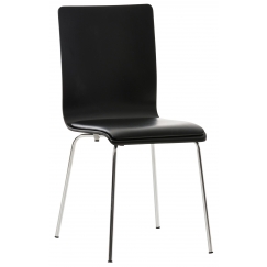 Překližková jídelní židle Pepino, černá/černá