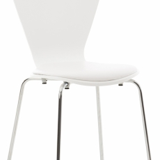 Překližková jídelní židle Story, bílá/bílá - 1