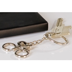 Prívesok na kľúče Bike, 9 cm, strieborná