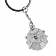 Prívesok na kľúče Bug, 9 cm, strieborná - 2