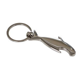 Prívesok na kľúče s otváračom Shark, 9,5 cm