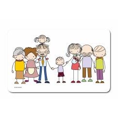 Prkénko umakartové Family, 24x14 cm