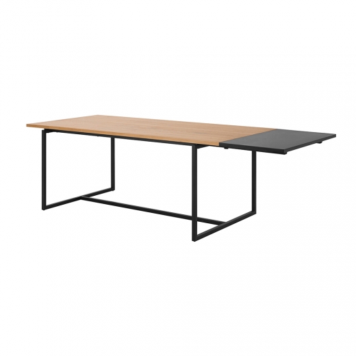Prodlužovací deska k jídelnímu stolu Falun, 50 cm, černá - 1