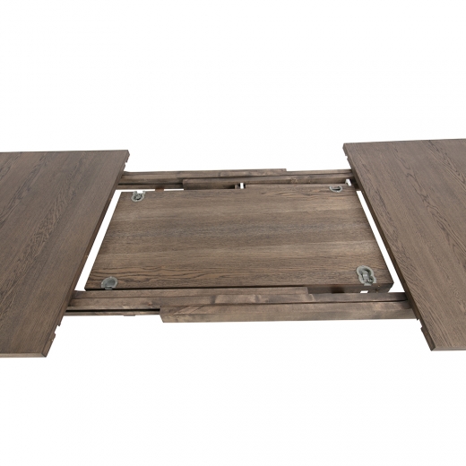 Prodlužovací deska k jídelnímu stolu Linea, 50 cm (SET 2 ks), mořený dub - 1