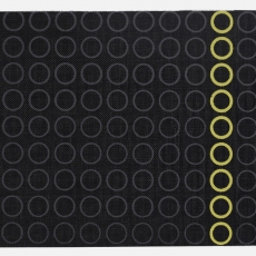 Prostírání 40x30 cm, černá s kroužky - 1