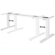 Rám stola Telík, 105 cm, biela - 5