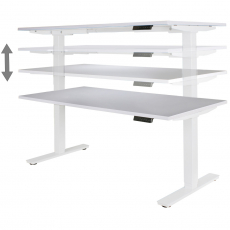 Rám stola Telík, 105 cm, biela - 6