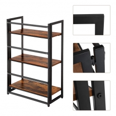 Regál Artur, 93 cm, hnedá - 4