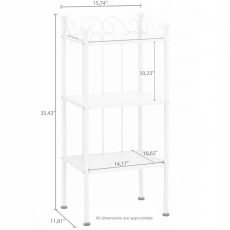 Regál Dion, 90 cm, biela - 2