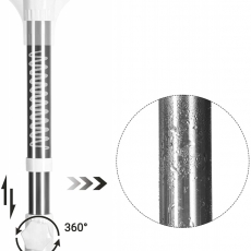 Regál Domi, 300 cm, biela/strieborná - 6