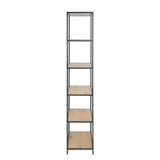 Regál / knihovna s 6 policemi Seashell, 185 cm, dub - 4