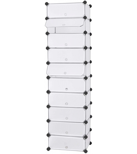 Regál Lamack, 173 cm, biela